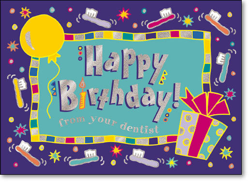 Birthday Sparkles Folding Card