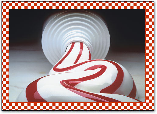 Striped Toothpaste Postcard