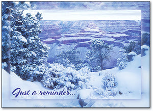 Snow Covered Canyon Postcard