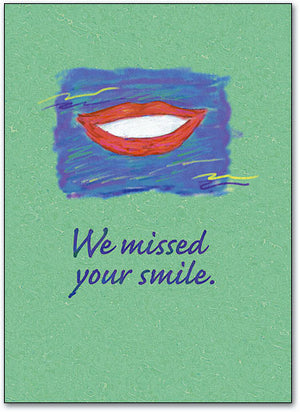We Missed Your Smile Postcard