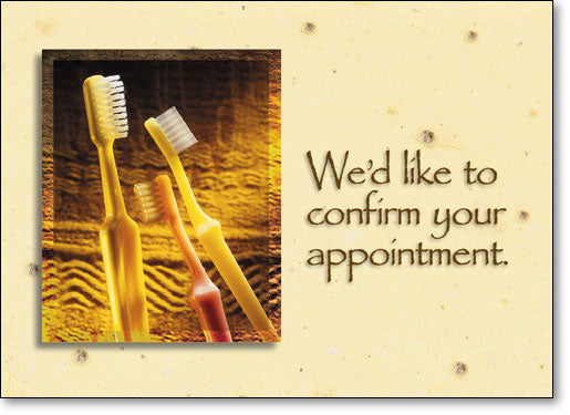 Golden Toothbrushes Postcard