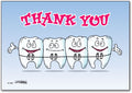 Thank You Teeth with Braces Postcard