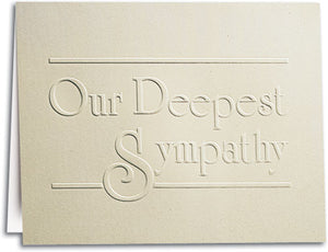 Deepest Sympathy Note-sized Deluxe Folding Card