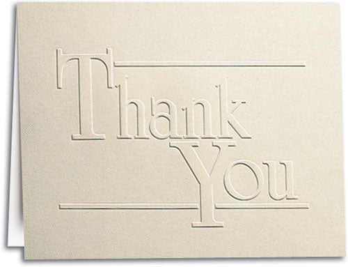 Thank You soft script Folding Card
