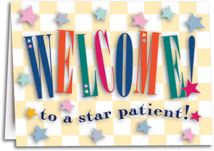 Star Patient Welcome Folding Card
