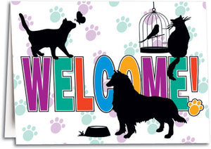 Welcome Silhouettes Folding Card