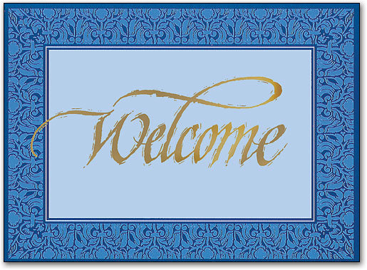 Filigree Welcome Folding Card