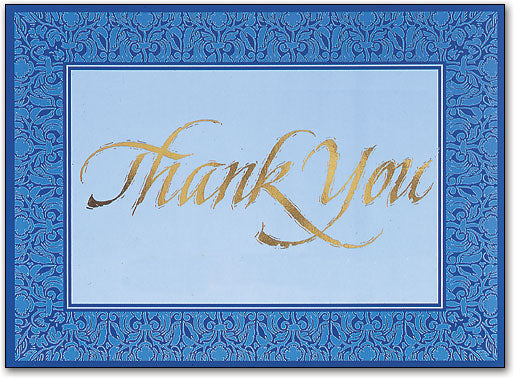Filigree Thank You Postcard