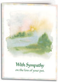 Watercolour Sympathy Folding Card