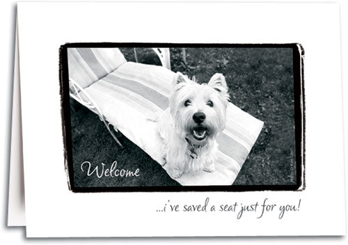 Welcome/Saved a Seat Folding Card