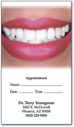 Perfect Teeth Appointment Business Card