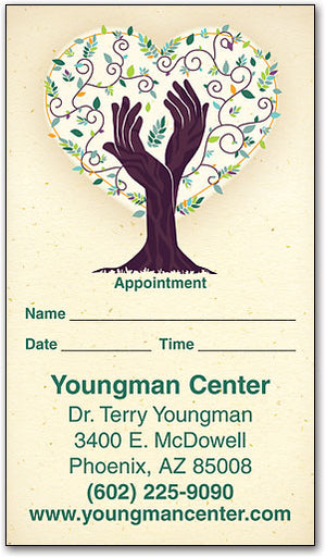 The Healing Tree Appointment Business Card