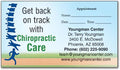 Back on Track customisable Appointment Business Card