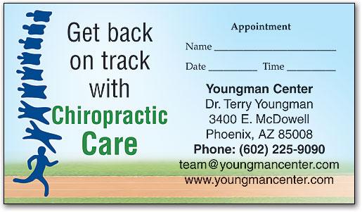 Back on Track customisable Appointment Business Card