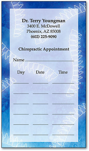 Mod Blue Spine Multi-appointment Business Card