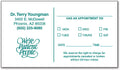 One-color Appointment Card