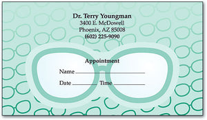 Glasses, Glasses And More Glasses Appointment Business Card