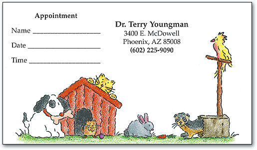 Story Book Pets Appointment Business Card