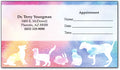 Pastel Silhouettes Appointment Business Cards