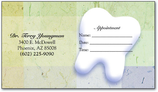 Professional Plaid Appointment Business Card