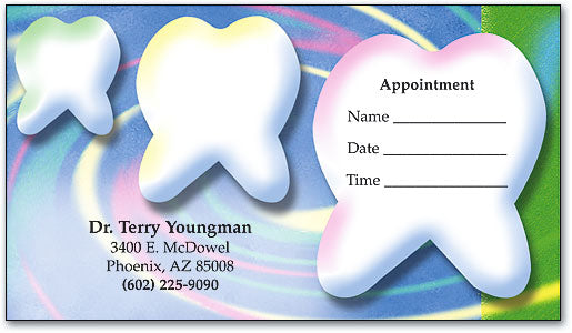 Tooth Vortex Appointment Business Card