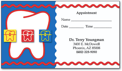 Ric Rac Braces Appointment Business Card