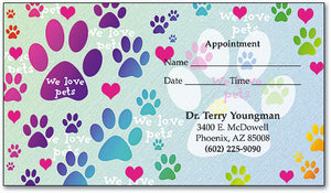 Pretty Paws Appointment Business Card