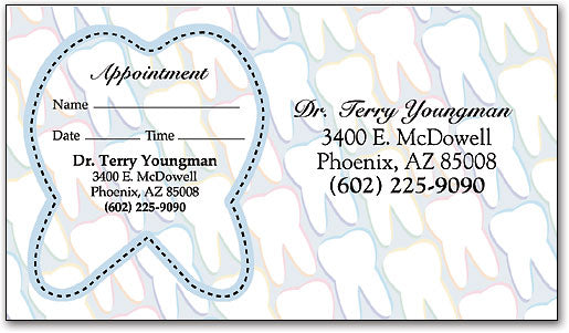 Pastel Brushes Sticker Appointment Card