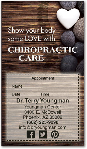 Show Your Body Some Love Appointment Business Card