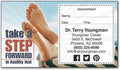 Take A Step Forward Sticker Appointment Card