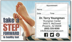 Take A Step Forward Sticker Appointment Card