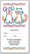 Colorful Pets Appointment Business Card