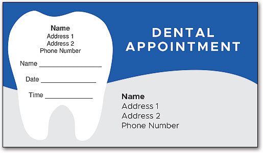 Colour Wave Sticker Appointment Card