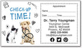 Playing Vet Sticker Appointment Card