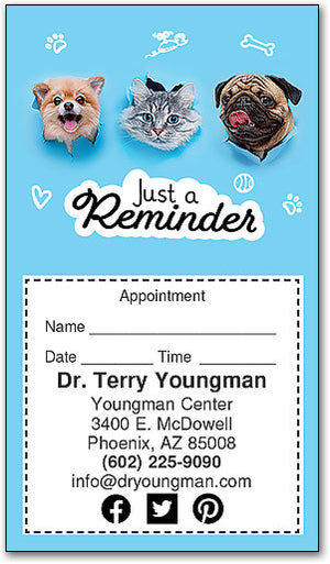 Happy Pals Sticker Appointment Card