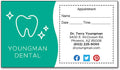 Tooth Sparkle Sticker Appointment Card