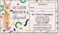 Aligned Kitten Sticker Appointment Card
