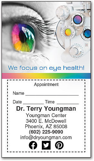 Colour Focus Sticker Appointment Card