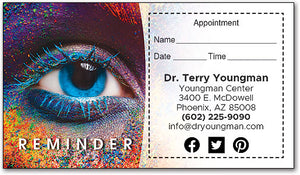 Painted Eye Sticker Appointment Card