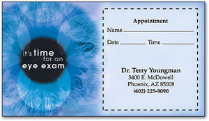 Blue Iris Sticker Appointment Card