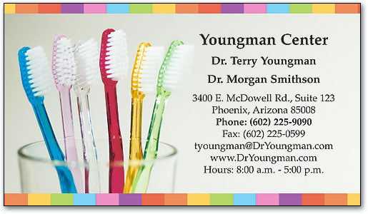 Brushes in Cup Appointment Business Card