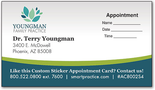 Customised Business Appointment Cards