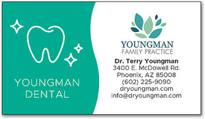 Tooth Sparkle Business Card Magnet