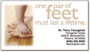 Pair of Feet Business Appointment Card