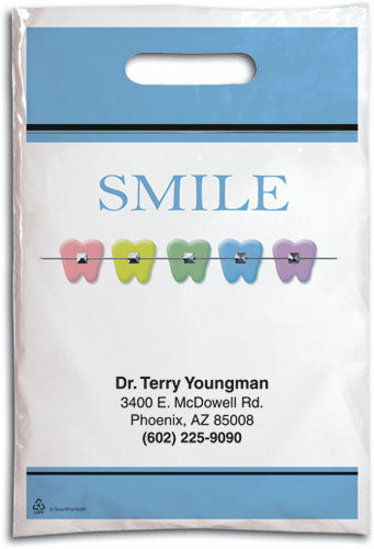 Pastel Colour Teeth Ortho Supply Bag