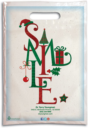 Smile Christmas Items Supply Bag