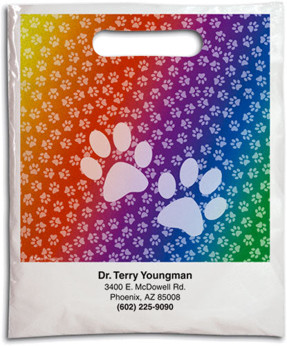 Rainbow Pawprints Supply Bag