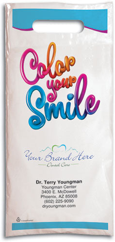 Color Your Smile Plastic Supply Bags