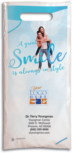 Playful Smiles Plastic Supply Bag