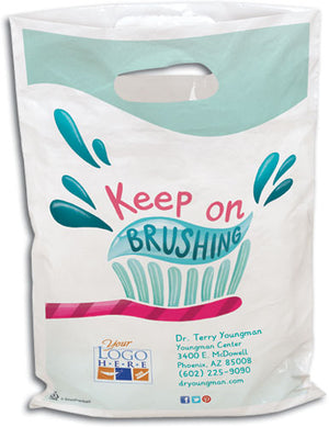 Keep On Brushing Plastic Supply Bags